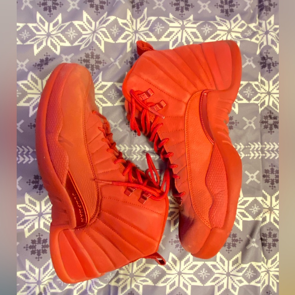 October red Jordan 12 comfort and style lmk send them offers lets make a deal